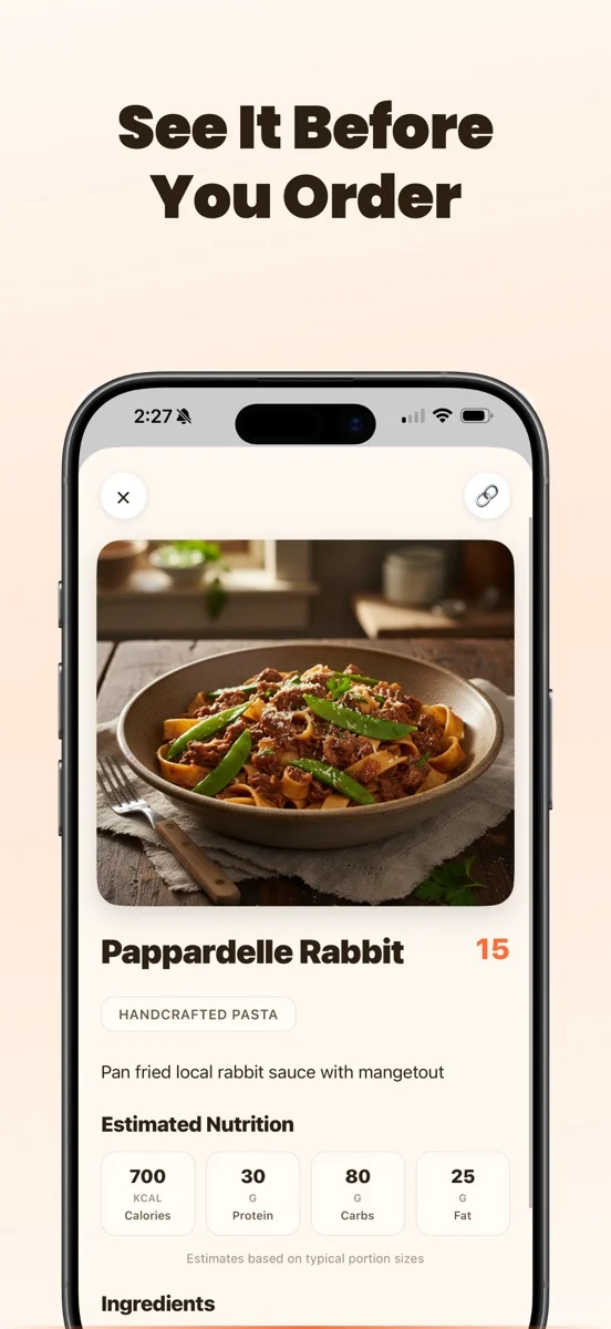 MenuViz preview of a menu dish