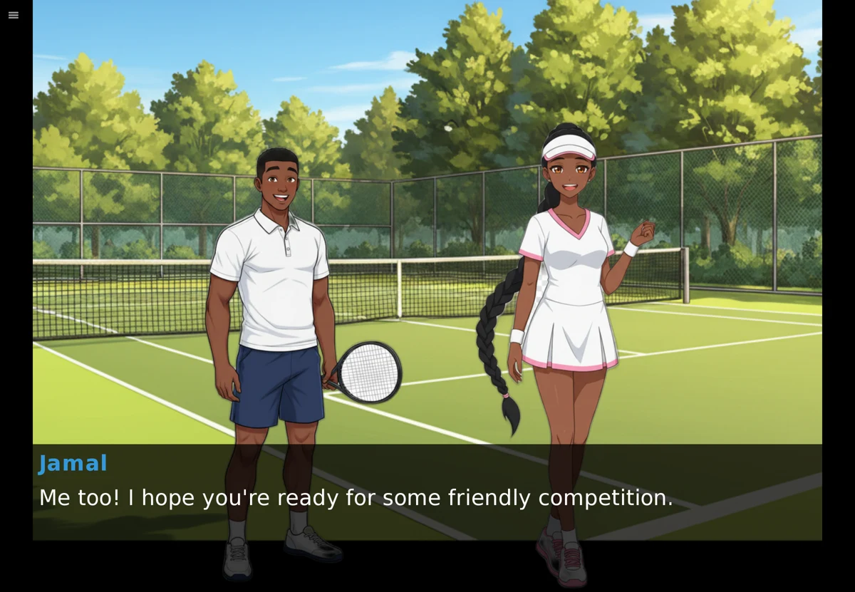 Playable visual novel with character dialogue, built with the Ren’Py MCP server