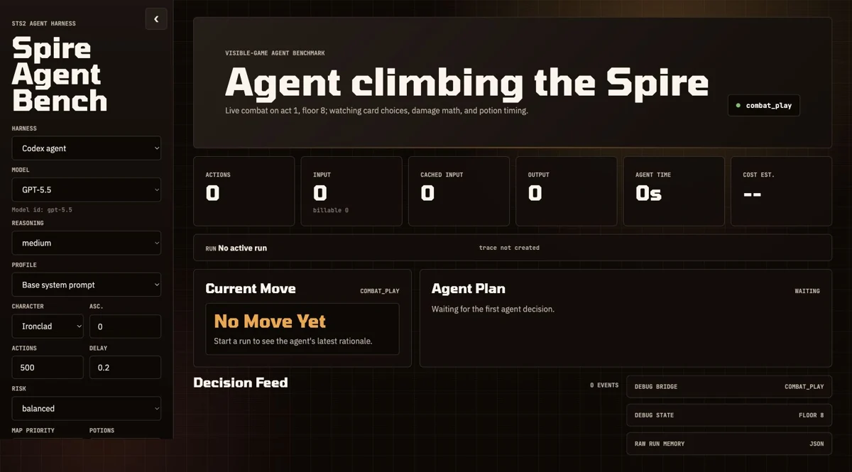 Spire Agent Bench dashboard showing agent controls and run activity